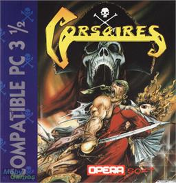 Box cover for Corsarios on the Microsoft DOS.