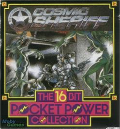 Box cover for Cosmic Sheriff on the Microsoft DOS.