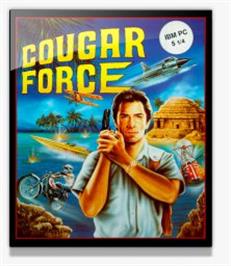 Box cover for Cougar Force on the Microsoft DOS.