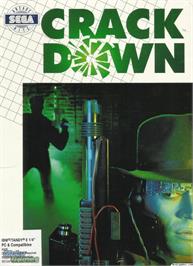 Box cover for Crack Down on the Microsoft DOS.
