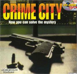 Box cover for Crime City on the Microsoft DOS.