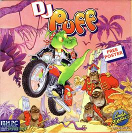 Box cover for DJ Puff's Volcanic Capers on the Microsoft DOS.