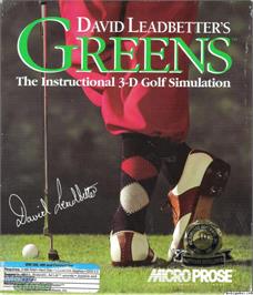 Box cover for David Leadbetter's Greens on the Microsoft DOS.