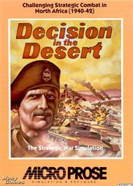 Box cover for Decision in the Desert on the Microsoft DOS.