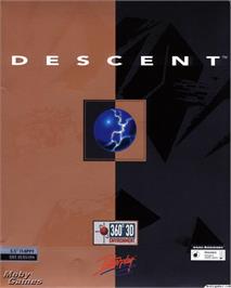 Box cover for Descent on the Microsoft DOS.
