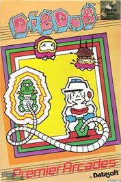 Box cover for Dig Dug on the Microsoft DOS.