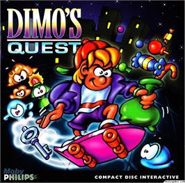 Box cover for Dimo's Quest on the Microsoft DOS.