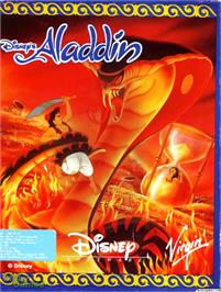 Box cover for Disney's Aladdin on the Microsoft DOS.