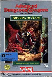 Box cover for Dragons of Flame on the Microsoft DOS.