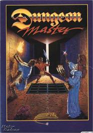 Box cover for Dungeon Master on the Microsoft DOS.