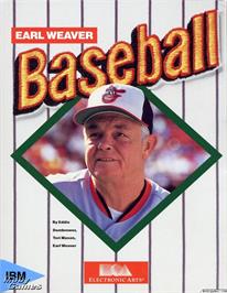 Box cover for Earl Weaver Baseball on the Microsoft DOS.