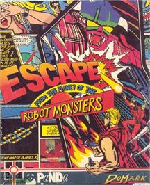 Box cover for Escape from the Planet of the Robot Monsters on the Microsoft DOS.