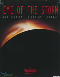 Box cover for Eye of the Storm on the Microsoft DOS.