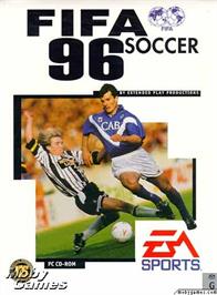 Box cover for FIFA Soccer 96 on the Microsoft DOS.