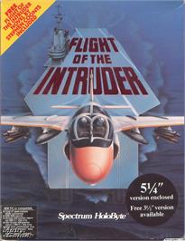 Box cover for Flight of the Intruder on the Microsoft DOS.