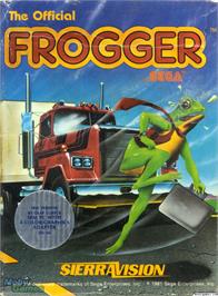 Box cover for Frogger on the Microsoft DOS.