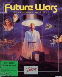 Box cover for Future Wars on the Microsoft DOS.