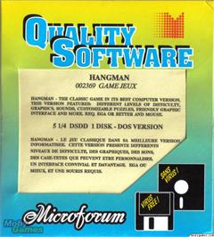 Box cover for Hangman on the Microsoft DOS.