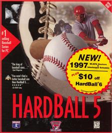 Box cover for HardBall 5 on the Microsoft DOS.