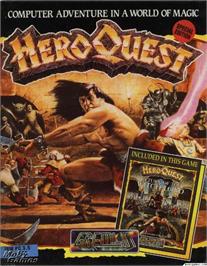 Box cover for Hero Quest on the Microsoft DOS.