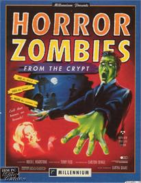 Box cover for Horror Zombies from the Crypt on the Microsoft DOS.