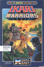 Box cover for Ikari Warriors on the Microsoft DOS.