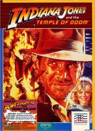Box cover for Indiana Jones and the Temple of Doom on the Microsoft DOS.