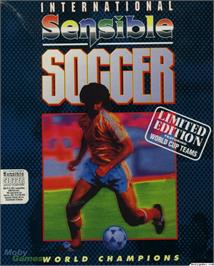Box cover for International Sensible Soccer on the Microsoft DOS.
