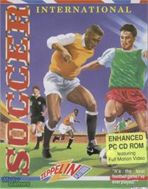 Box cover for International Soccer on the Microsoft DOS.