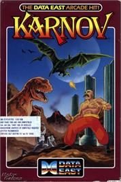 Box cover for Karnov on the Microsoft DOS.