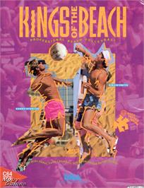 Box cover for Kings of the Beach on the Microsoft DOS.