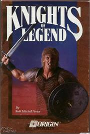 Box cover for Knights of Legend on the Microsoft DOS.
