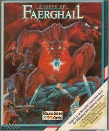 Box cover for Legend of Faerghail on the Microsoft DOS.