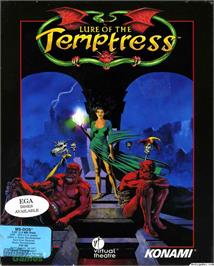 Box cover for Lure of the Temptress on the Microsoft DOS.