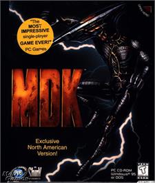 Box cover for MDK on the Microsoft DOS.