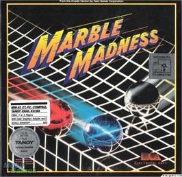 Box cover for Marble Madness on the Microsoft DOS.