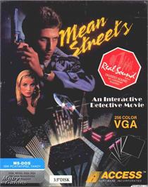 Box cover for Mean Streets on the Microsoft DOS.