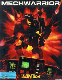 Box cover for MechWarrior on the Microsoft DOS.