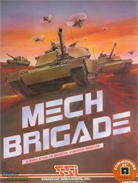 Box cover for Mech Brigade on the Microsoft DOS.