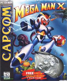 Box cover for Mega Man X on the Microsoft DOS.