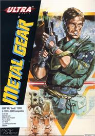 Box cover for Metal Gear on the Microsoft DOS.