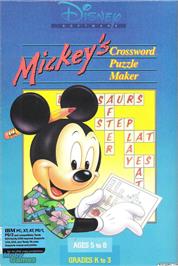 Box cover for Mickey's Crossword Puzzle Maker on the Microsoft DOS.