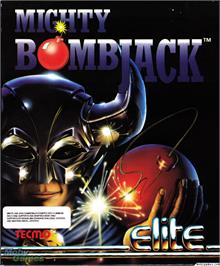 Box cover for Mighty Bombjack on the Microsoft DOS.