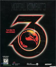 Box cover for Mortal Kombat 3 on the Microsoft DOS.