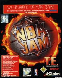 Box cover for NBA Jam Tournament Edition on the Microsoft DOS.