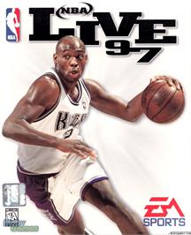 Box cover for NBA Live 97 on the Microsoft DOS.