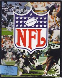 Box cover for NFL Football on the Microsoft DOS.