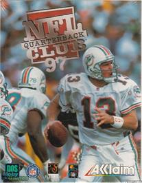 Box cover for NFL Quarterback Club 97 on the Microsoft DOS.