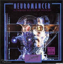 Box cover for Neuromancer on the Microsoft DOS.