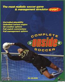 Box cover for ONSIDE Complete Soccer on the Microsoft DOS.